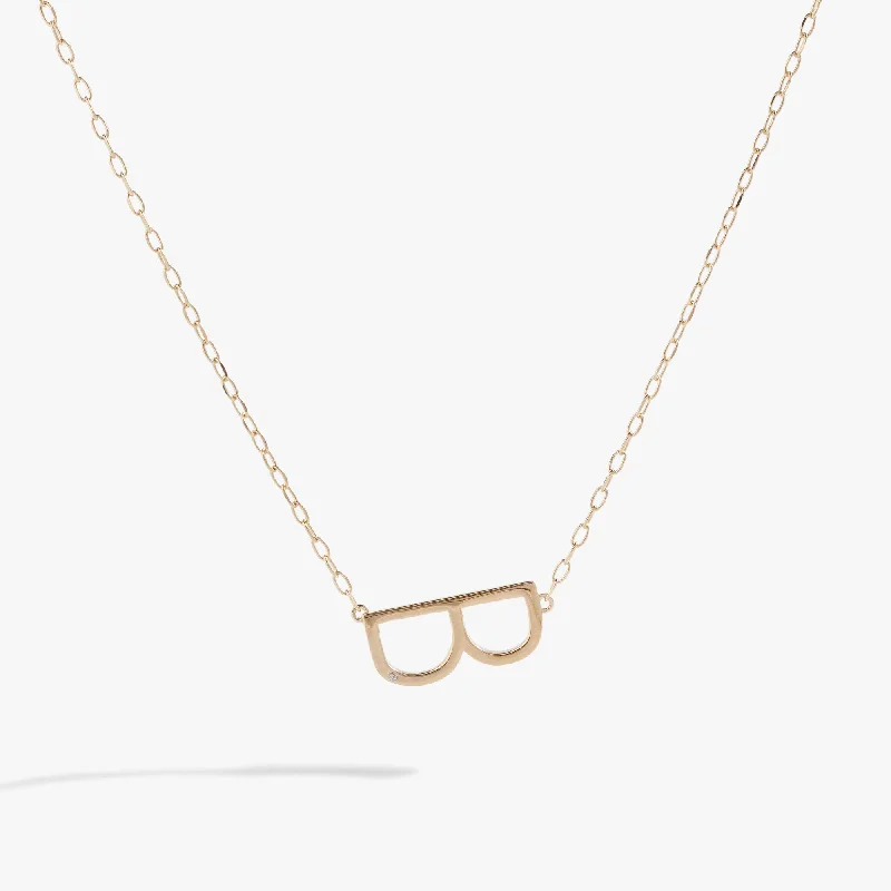 Shop Classic Women's  Necklaces & Pendants with a Modern Twist-Initial B Precious Elongated Necklace