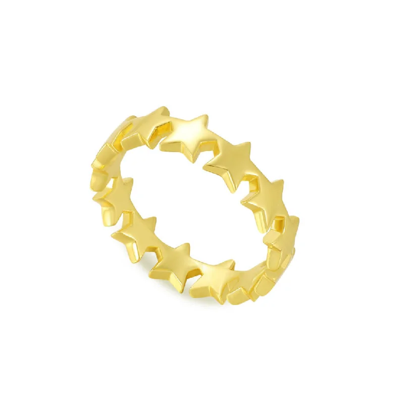 Chic Women's Rings for Fashion-Forward Looks-Star Girl Ring