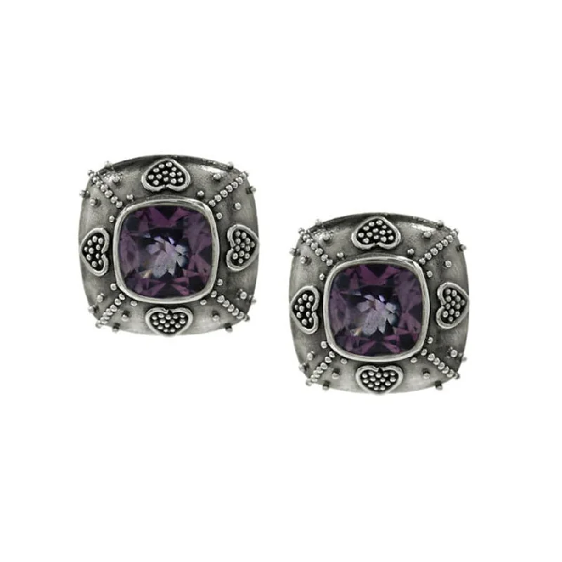 Women's Earrings – Elegant Designs for Every Personality--Java Amethyst Post Earrings Women's Earrings – Elegant Designs for Every Personality--Java Amethyst Post Earrings