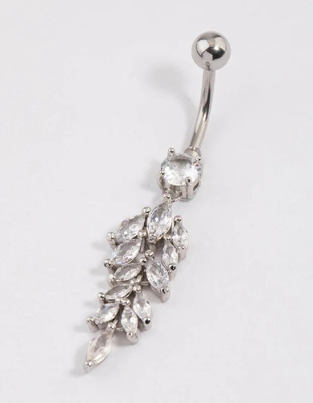 Unique Belly Rings with Personalized Touch -Surgical Steel Statement Tear Drop Belly Ring Unique Belly Rings with Personalized Touch -Surgical Steel Statement Tear Drop Belly Ring