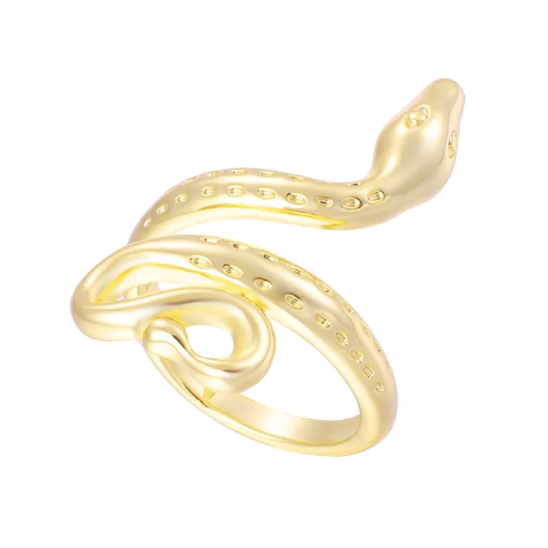 Chic Women's Rings for Fashion-Forward Looks-Slither-Ring