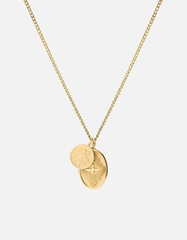 Exclusive Men's Necklaces & Pendants for the Modern Gentleman-Mini Dove Necklace, Gold Exclusive Men's Necklaces & Pendants for the Modern Gentleman-Mini Dove Necklace, Gold