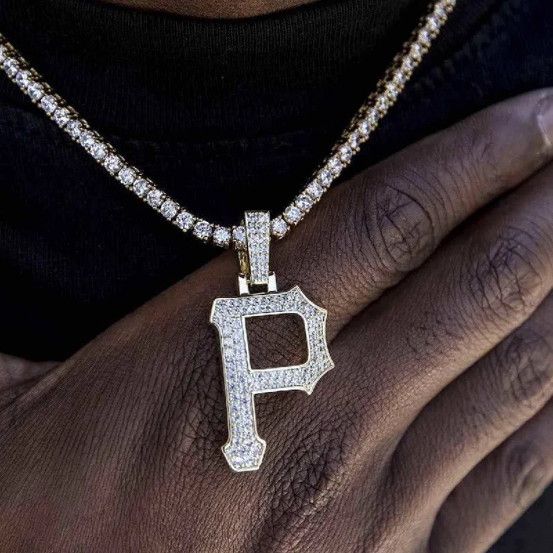 Exclusive Men's Necklaces & Pendants for the Modern Gentleman-Pittsburgh Pirates Official MLB Logo Pendant Exclusive Men's Necklaces & Pendants for the Modern Gentleman-Pittsburgh Pirates Official MLB Logo Pendant