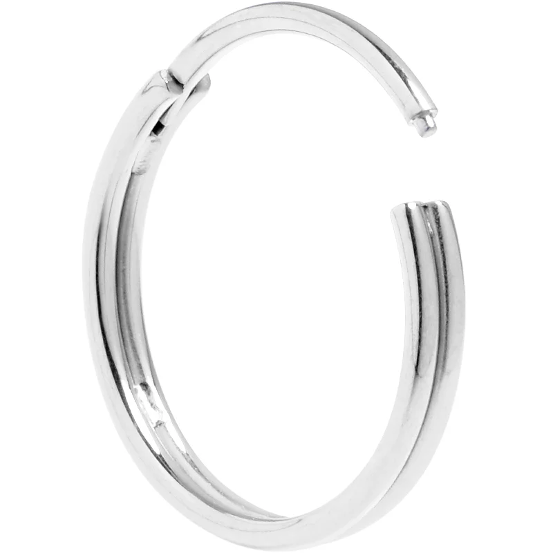 Nose Rings for Casual Cool Looks -20 Gauge 3/8 316L Surgical Steel Double Precision Hinged Segment Ring Nose Rings for Casual Cool Looks -20 Gauge 3/8 316L Surgical Steel Double Precision Hinged Segment Ring