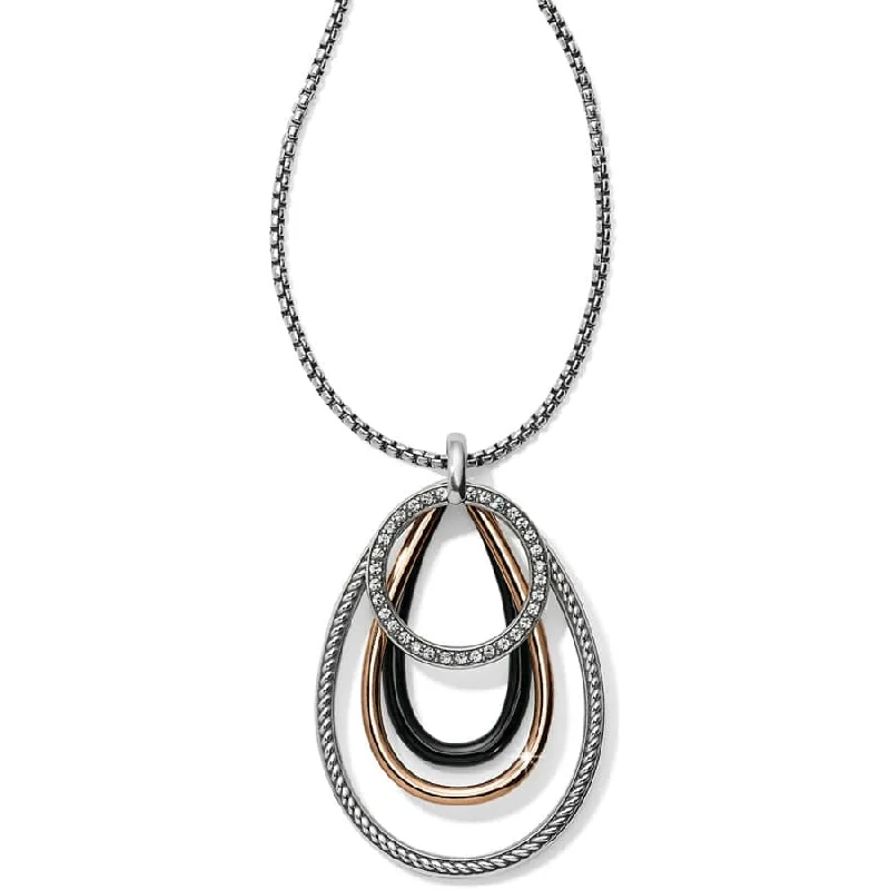 Shop Classic Women's  Necklaces & Pendants with a Modern Twist-Neptune's Rings Black Convertible Pendant Necklace