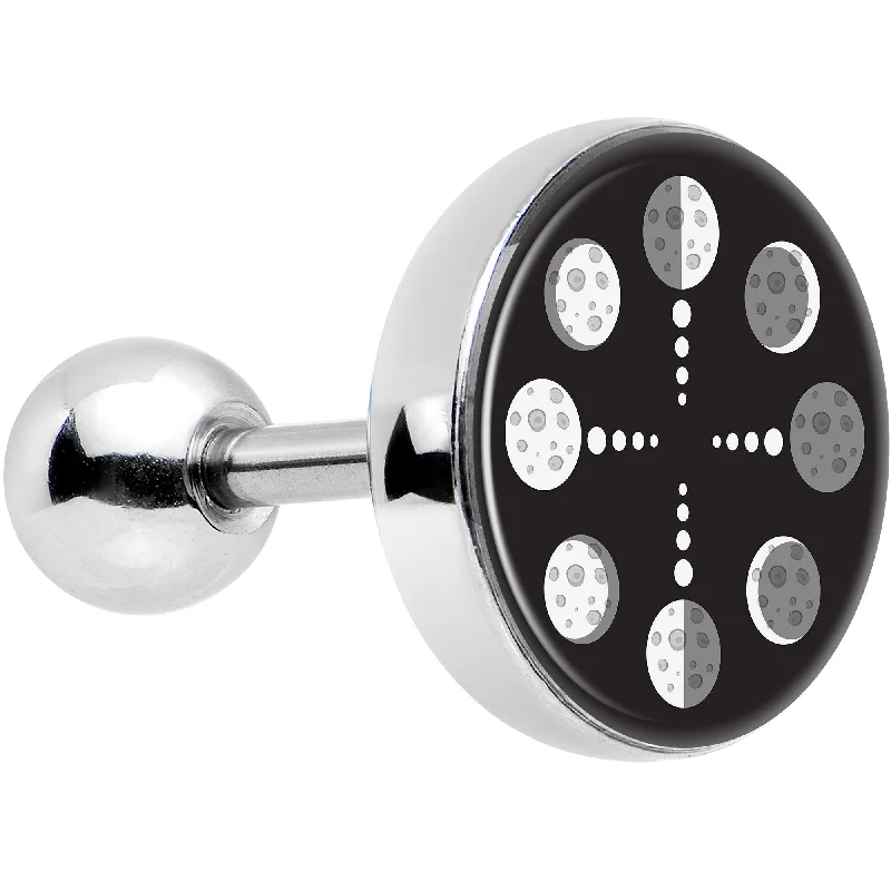 Women's Earrings – Elegant Designs for Every Personality--Phases of the Moon Tragus Cartilage Earring