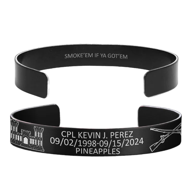 Men's Chain Link Bracelets-Cpl Kevin J. Perez Memorial Band – Hosted by the Crouch Family Men's Chain Link Bracelets-Cpl Kevin J. Perez Memorial Band – Hosted by the Crouch Family