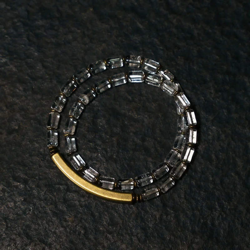 Stainless Steel Bracelets for Men-Buddha Stones Square White Crystal Copper Luck Bracelet Stainless Steel Bracelets for Men-Buddha Stones Square White Crystal Copper Luck Bracelet