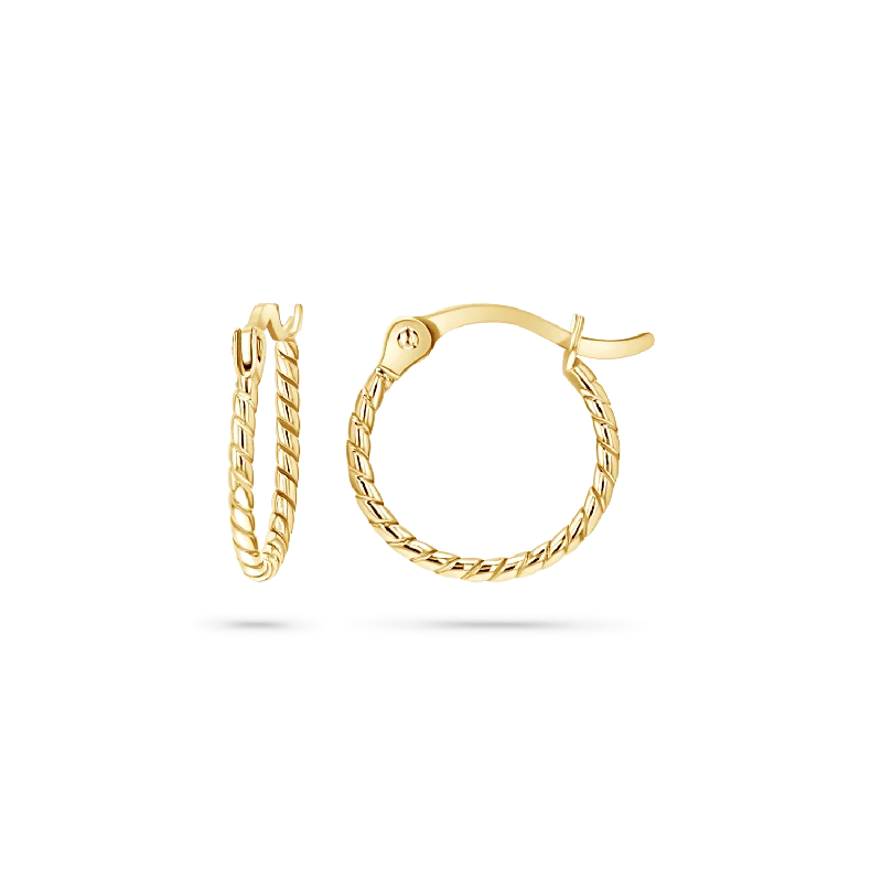 Women's Earrings – Elegant Designs for Every Personality--Dainty Twist Hoop Earrings