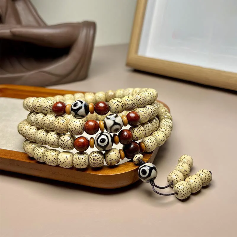 Men's Friendship Bracelets-Buddha Stones 108 Mala Beads Bodhi Seed Dzi Bead Keep Away Evil Spirits Bracelet Men's Friendship Bracelets-Buddha Stones 108 Mala Beads Bodhi Seed Dzi Bead Keep Away Evil Spirits Bracelet