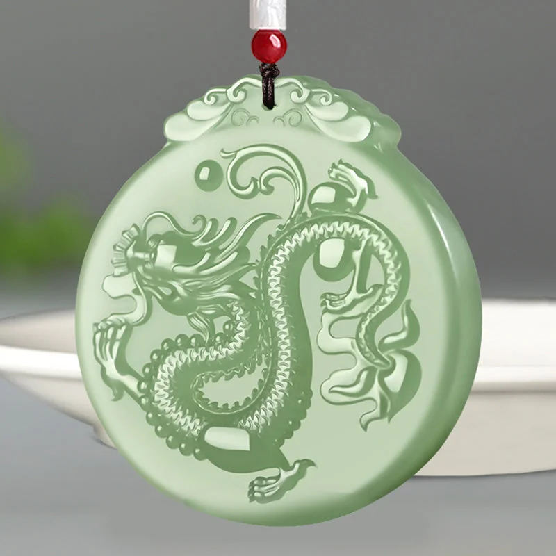 Shop Classic Women's Necklaces & Pendants with a Modern Twist-Buddha Stones Chinese Zodiac Dragon Jade Luck Necklace String Pendant Shop Classic Women's Necklaces & Pendants with a Modern Twist-Buddha Stones Chinese Zodiac Dragon Jade Luck Necklace String Pendant