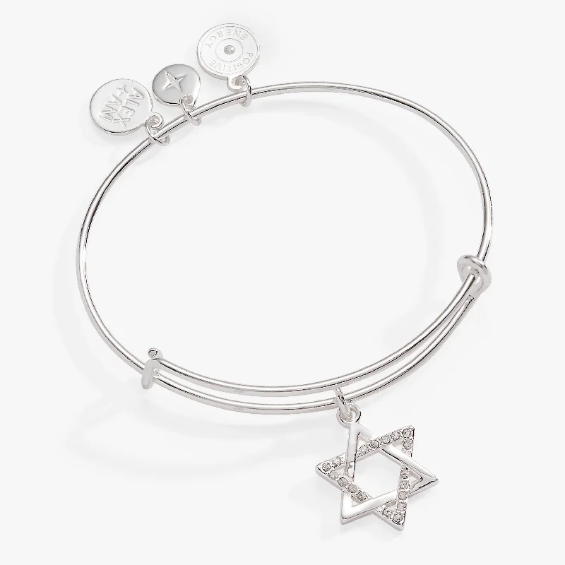 Women's Bangles with Custom Engraving-Star of David Bangle