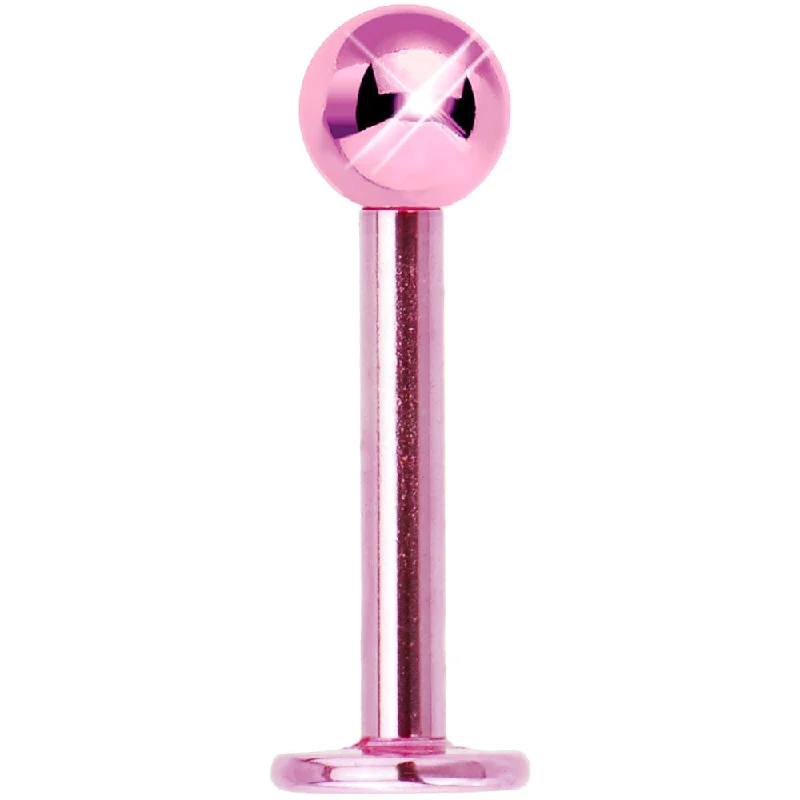 Bold Lip Rings for Statement Look14 Gauge 3/8 Light Pink Electro Titanium Labret Monroe Bold Lip Rings for Statement Look14 Gauge 3/8 Light Pink Electro Titanium Labret Monroe