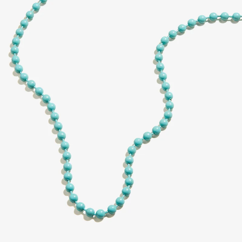 Shop Classic Women's  Necklaces & Pendants with a Modern Twist-Ball Chain Necklace, Turquoise