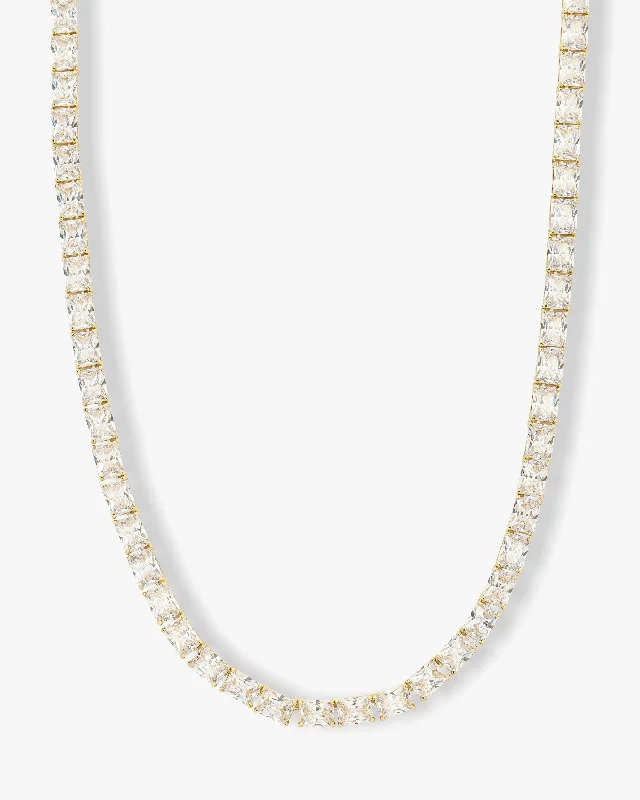 Shop Classic Women's Necklaces & Pendants with a Modern Twist-Grand Slam Tennis Necklace 18" - Gold|White Diamondettes Shop Classic Women's Necklaces & Pendants with a Modern Twist-Grand Slam Tennis Necklace 18" - Gold|White Diamondettes