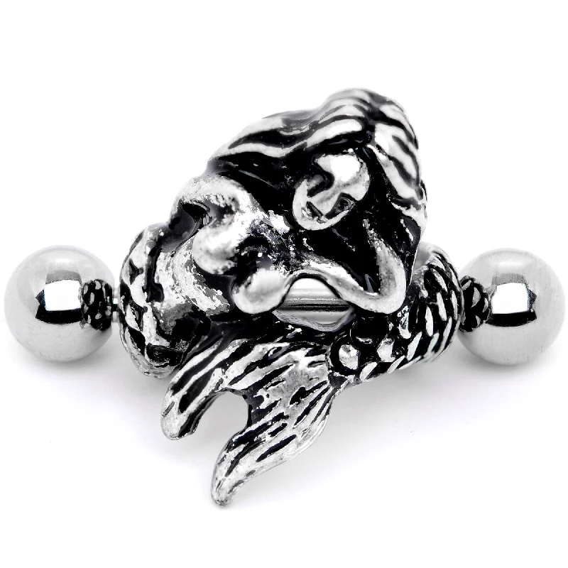 Women's Earrings – Elegant Designs for Every Personality--16 Gauge 1/2 Mermaids Embrace Cuff Cartilage Earring Women's Earrings – Elegant Designs for Every Personality--16 Gauge 1/2 Mermaids Embrace Cuff Cartilage Earring