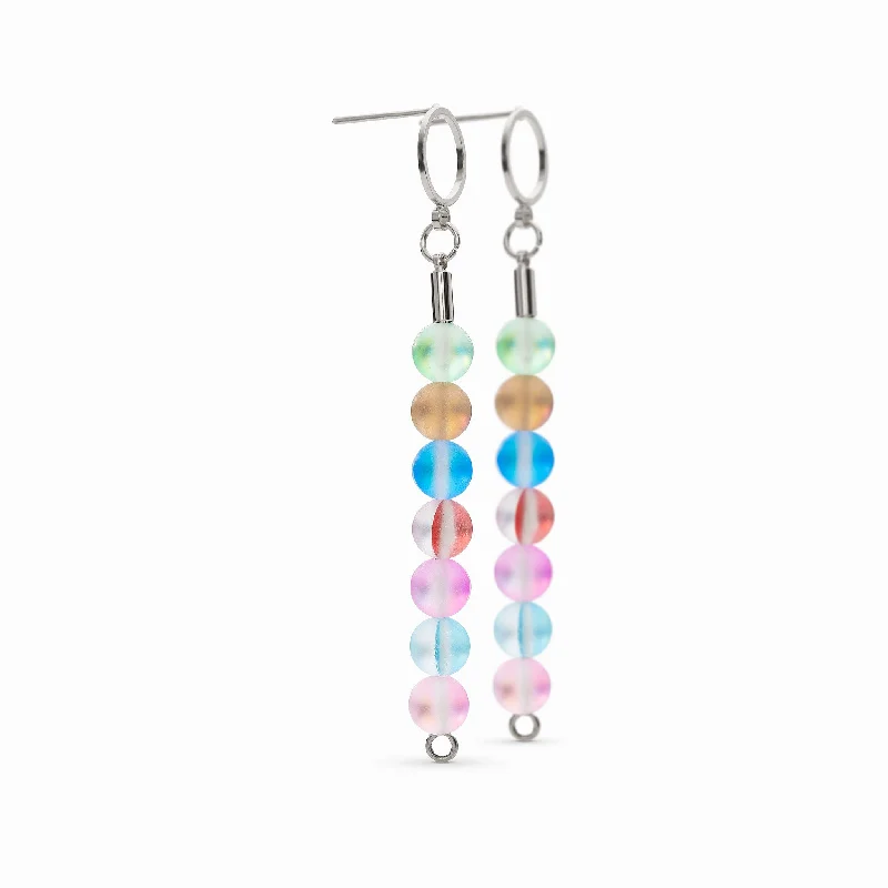 Women's Earrings – Elegant Designs for Every Personality--Glow Glass Rainbow Earrings