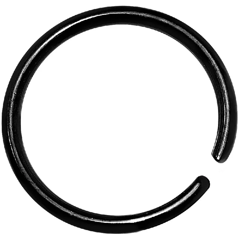 Nose Rings with Large Designs -20 Gauge 5/16 Black Anodized Annealed Steel Seamless Circular Ring Nose Rings with Large Designs -20 Gauge 5/16 Black Anodized Annealed Steel Seamless Circular Ring