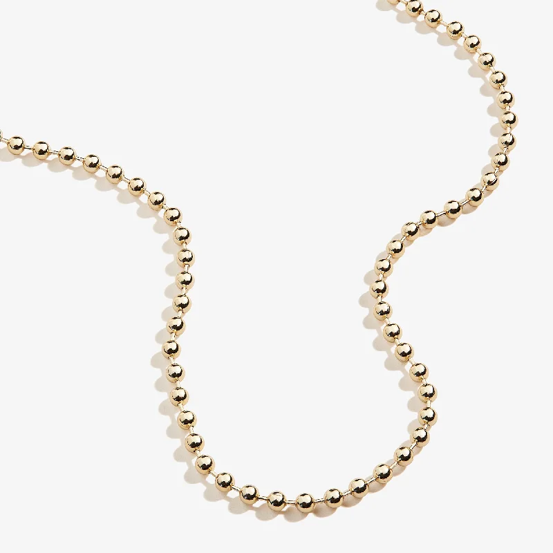 Shop Classic Women's Necklaces & Pendants with a Modern Twist-Ball Chain Necklace, Gold Shop Classic Women's Necklaces & Pendants with a Modern Twist-Ball Chain Necklace, Gold
