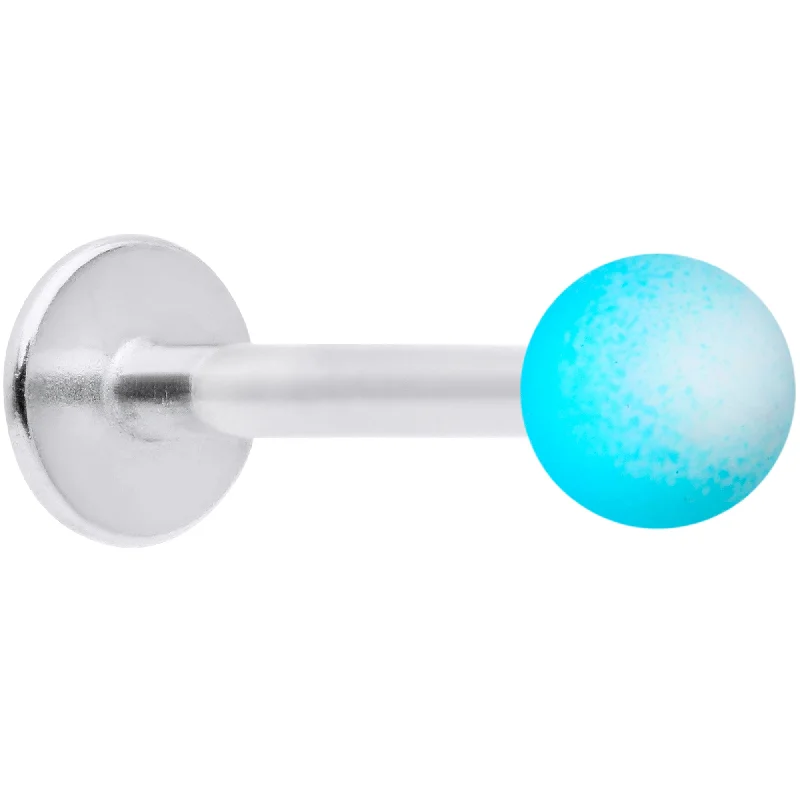 Lip Rings for Edgy and Unique Styles16 Gauge 5/16 Blue White Ombre Soft Finish Labret Monroe Tragus