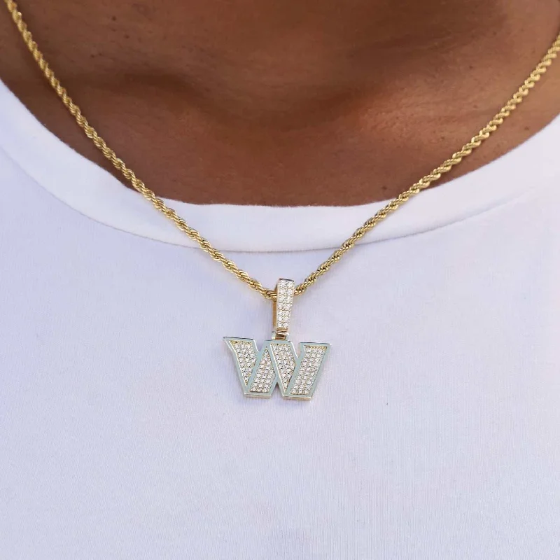 Shop Classic Women's  Necklaces & Pendants with a Modern Twist-Washington Commanders Official NFL Logo Pendant- Yellow Gold