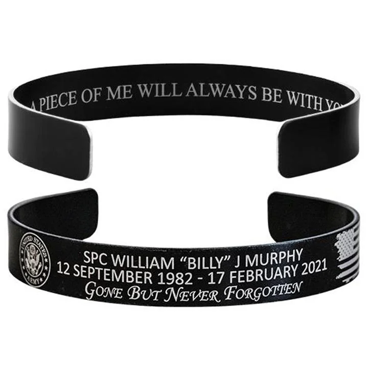 Modern Cuff Bracelets for Men-SPC William “Billy” J Murphy Memorial Band - Hosted by the Murphy Family Modern Cuff Bracelets for Men-SPC William “Billy” J Murphy Memorial Band - Hosted by the Murphy Family