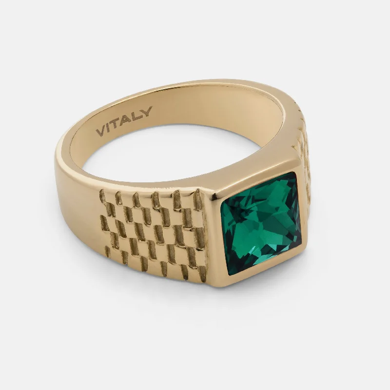 Top Men's Rings – Crafted for Every Style  Vestige x Gold/Green