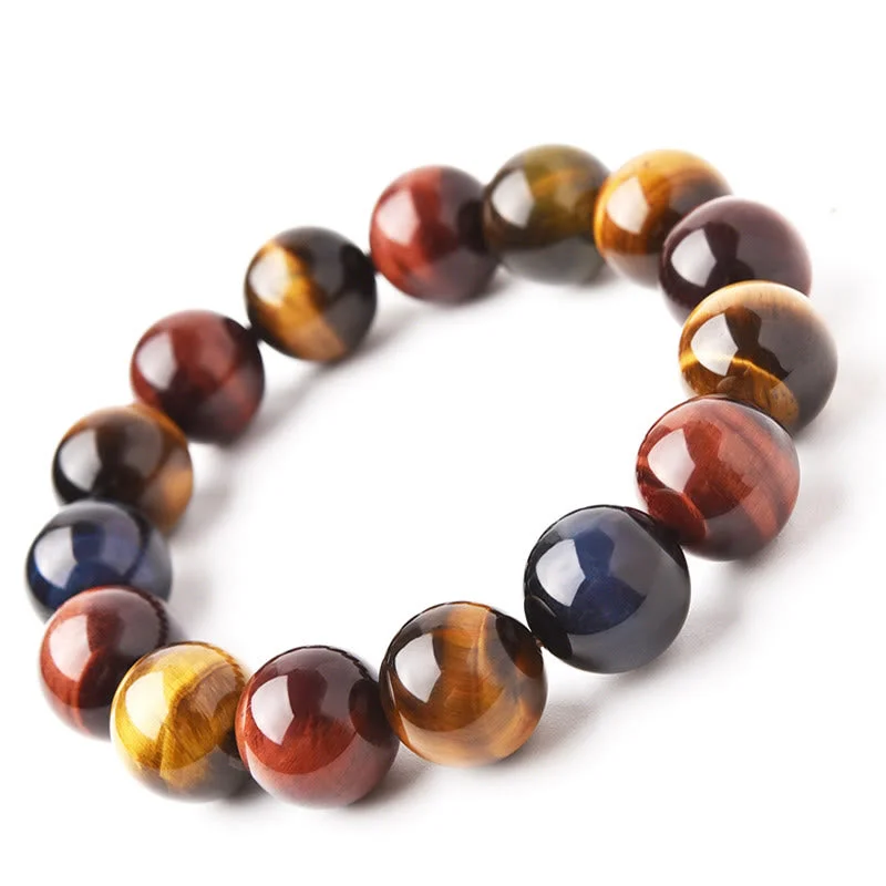 Men's Vintage Leather Bracelets-Buddha Stones Natural Tiger Eye Positive Protection Bracelet Men's Vintage Leather Bracelets-Buddha Stones Natural Tiger Eye Positive Protection Bracelet