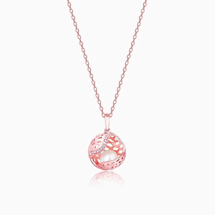 Shop Classic Women's Necklaces & Pendants with a Modern Twist-Rose Gold Warm Embrace Pendant With Link Chain Shop Classic Women's Necklaces & Pendants with a Modern Twist-Rose Gold Warm Embrace Pendant With Link Chain