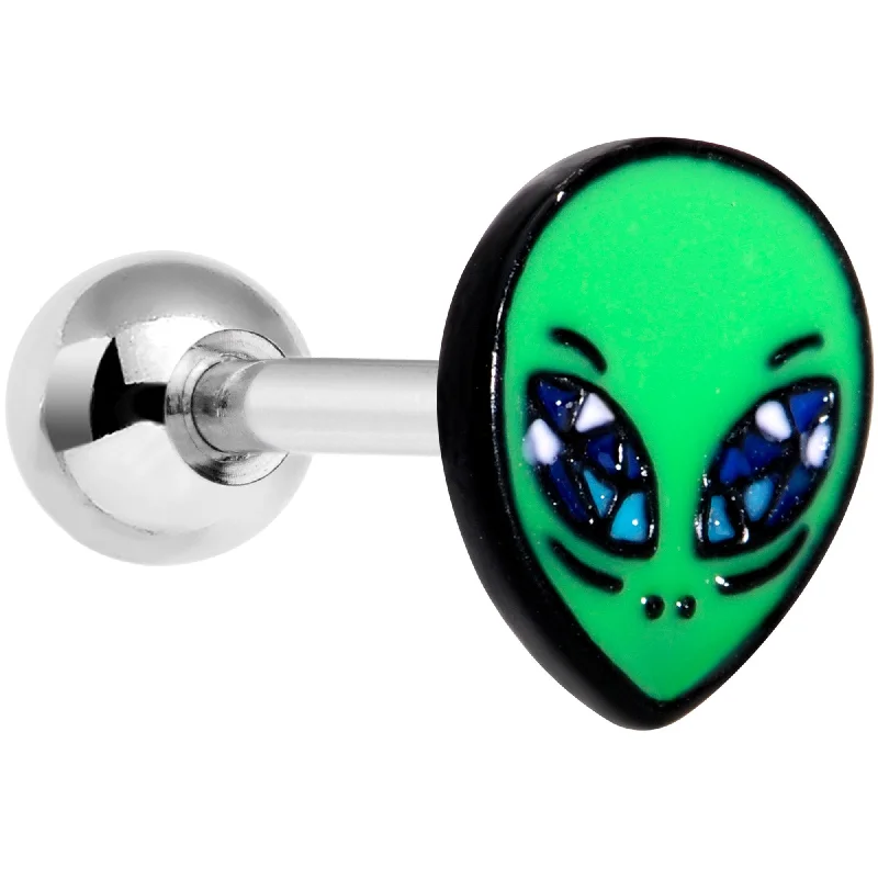 Women's Earrings – Elegant Designs for Every Personality--16 Gauge 1/4 Vivid Invader From Beyond Alien Cartilage Tragus Earring Women's Earrings – Elegant Designs for Every Personality--16 Gauge 1/4 Vivid Invader From Beyond Alien Cartilage Tragus Earring