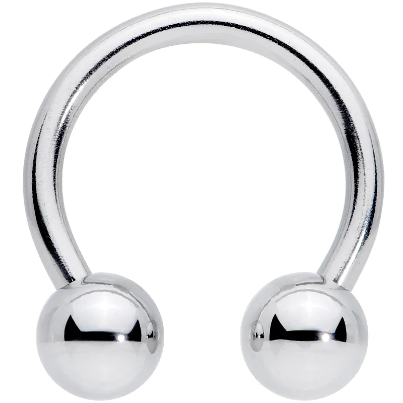 Gold Lip Rings for Fashionable Women14 Gauge 7/16 Classic Steel Horseshoe Circular Barbell Gold Lip Rings for Fashionable Women14 Gauge 7/16 Classic Steel Horseshoe Circular Barbell