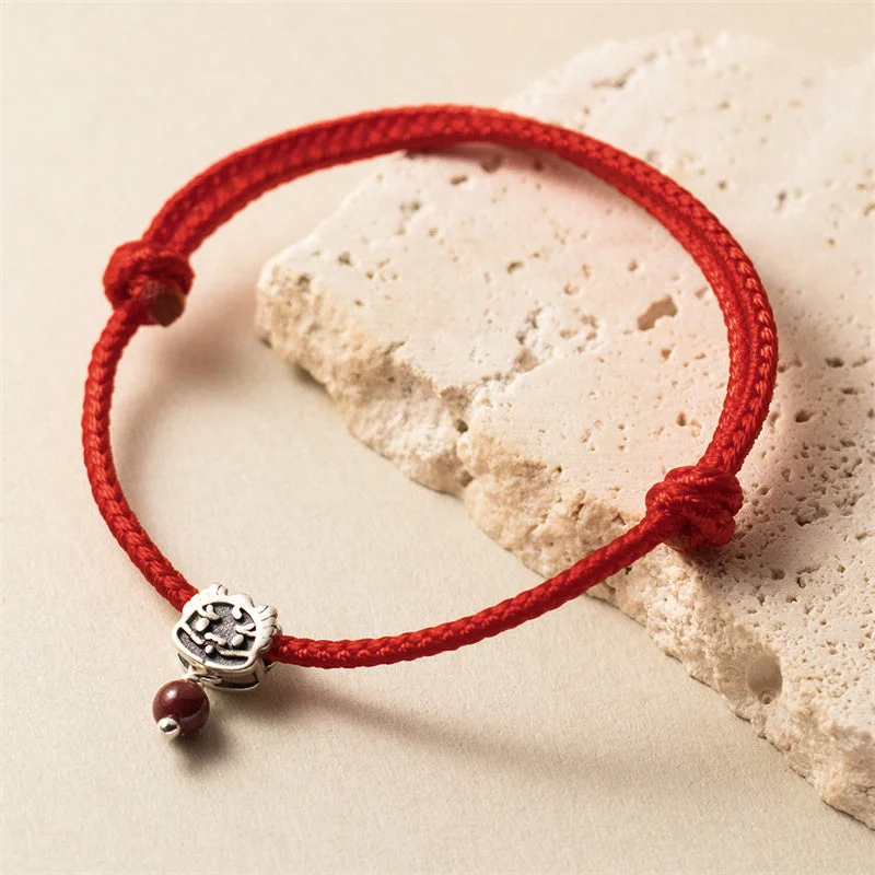 Personalized Diamond Bangles for Women-Buddha Stones 925 Sterling Silver Luck Year of the Dragon Cinnabar Red String Bracelet (Extra 30% Off | USE CODE: FS30) Personalized Diamond Bangles for Women-Buddha Stones 925 Sterling Silver Luck Year of the Dragon Cinnabar Red String Bracelet (Extra 30% Off | USE CODE: FS30)
