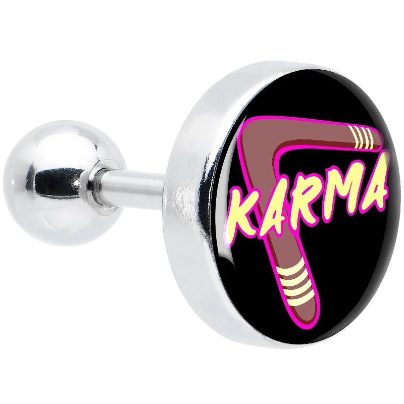 Women's Earrings – Elegant Designs for Every Personality--16 Gauge 1/4 Karmic Boomerang Tragus Cartilage Earring Women's Earrings – Elegant Designs for Every Personality--16 Gauge 1/4 Karmic Boomerang Tragus Cartilage Earring