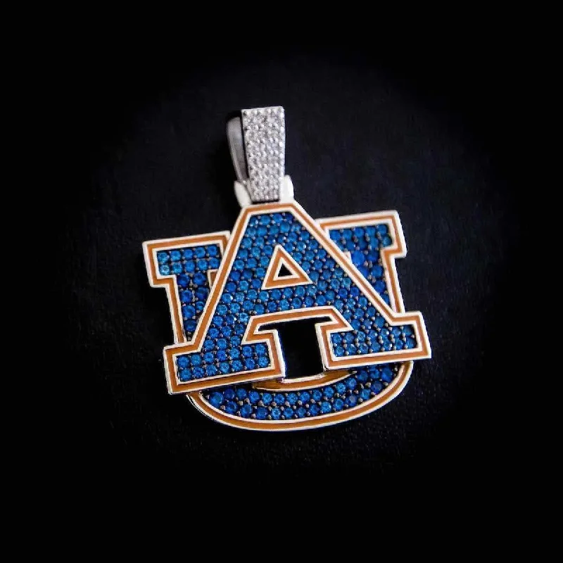Exclusive Men's Necklaces & Pendants for the Modern Gentleman-Auburn Official NCAA Logo Pendant Exclusive Men's Necklaces & Pendants for the Modern Gentleman-Auburn Official NCAA Logo Pendant