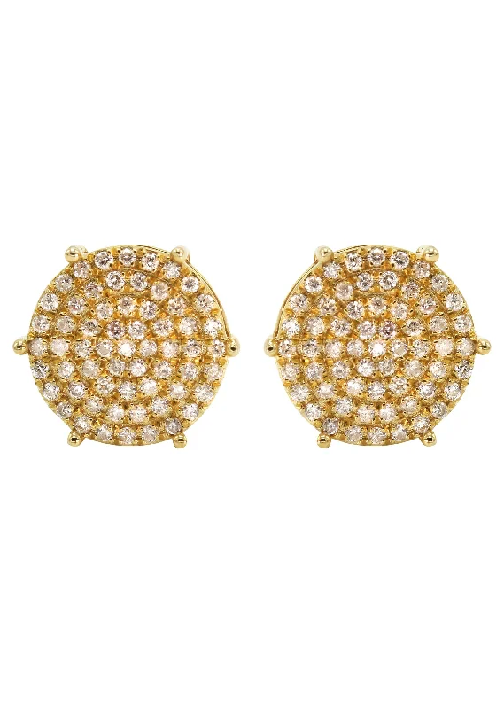 Shop Durable Men's Earrings for Everyday Wear-14K Yellow Gold Diamond Earrings For Men | 0.35 Carats | 2.51 Grams Shop Durable Men's Earrings for Everyday Wear-14K Yellow Gold Diamond Earrings For Men | 0.35 Carats | 2.51 Grams