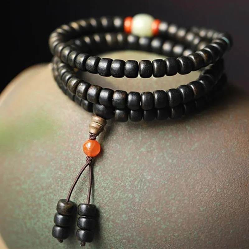 Chunky Bracelets for Men-Buddha Stones 108 Mala Beads Agarwood Jade Strength Calm Bracelet Chunky Bracelets for Men-Buddha Stones 108 Mala Beads Agarwood Jade Strength Calm Bracelet