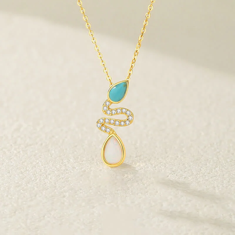 Shop Classic Women's Necklaces & Pendants with a Modern Twist-Buddha Stones 925 Sterling Silver Turquoise Opal Year Of The Snake Protection Necklace Pendant Shop Classic Women's Necklaces & Pendants with a Modern Twist-Buddha Stones 925 Sterling Silver Turquoise Opal Year Of The Snake Protection Necklace Pendant