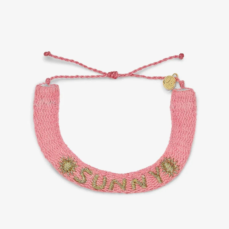 Simple but Elegant Bangles for Women-Metallic Sunny Woven Word Bracelet