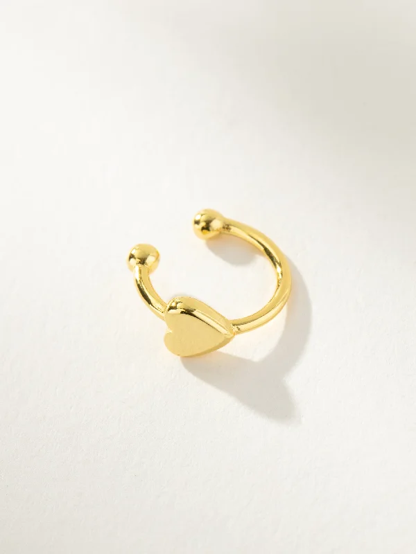 Women's Earrings – Elegant Designs for Every Personality--Heart Ear Cuff