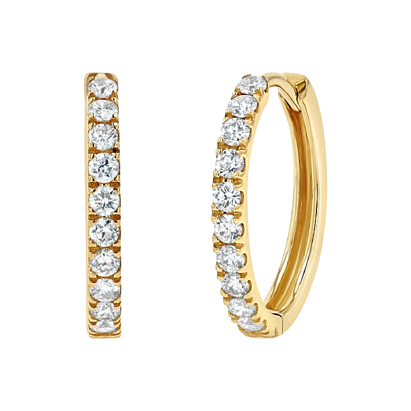 Women's Earrings – Elegant Designs for Every Personality--Grand Large Diamond Huggie Hoops Women's Earrings – Elegant Designs for Every Personality--Grand Large Diamond Huggie Hoops