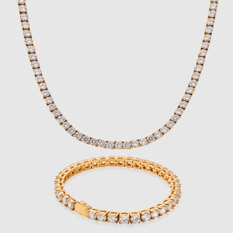 Tennis Set 5mm (Gold)
