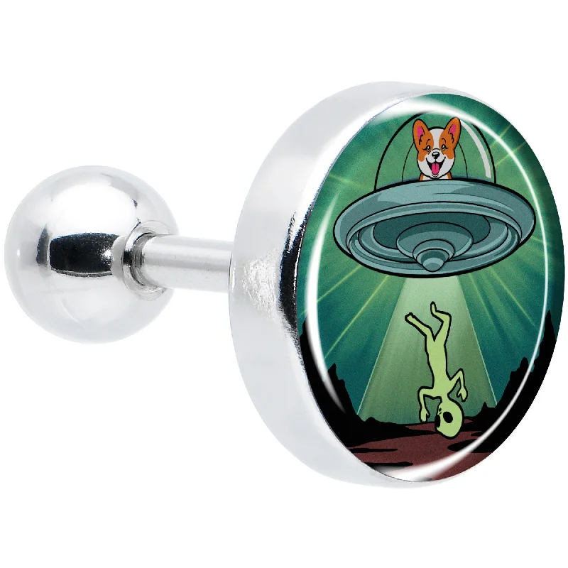 Women's Earrings – Elegant Designs for Every Personality--16 Gauge 1/4 Reverse Alien UFO Abduction Tragus Cartilage Earring Women's Earrings – Elegant Designs for Every Personality--16 Gauge 1/4 Reverse Alien UFO Abduction Tragus Cartilage Earring