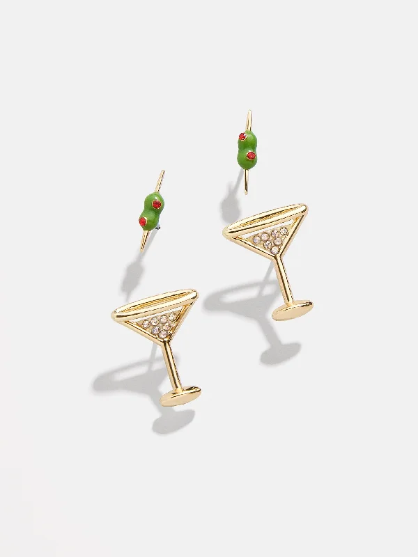 Women's Earrings – Elegant Designs for Every Personality--Pimento Memento Martini Earring Set - Martini Women's Earrings – Elegant Designs for Every Personality--Pimento Memento Martini Earring Set - Martini