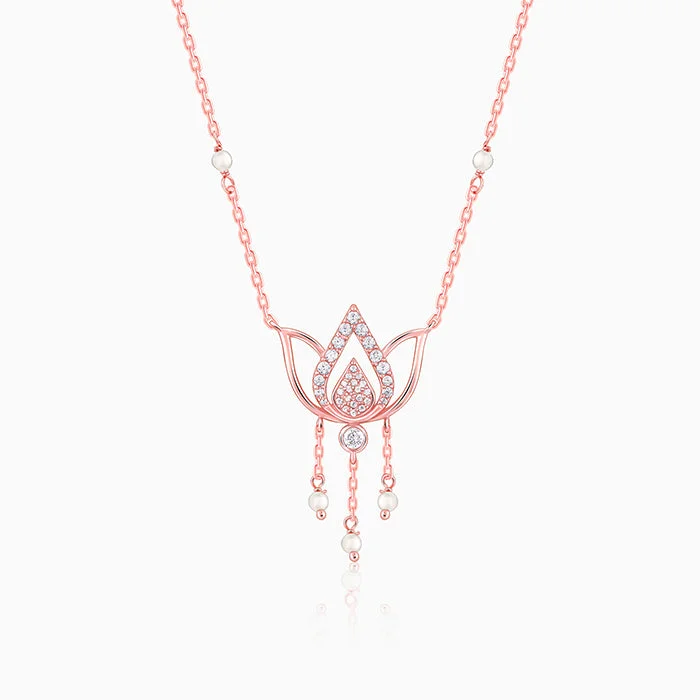 Shop Classic Women's Necklaces & Pendants with a Modern Twist-Rose Gold Kamala Necklace Shop Classic Women's Necklaces & Pendants with a Modern Twist-Rose Gold Kamala Necklace