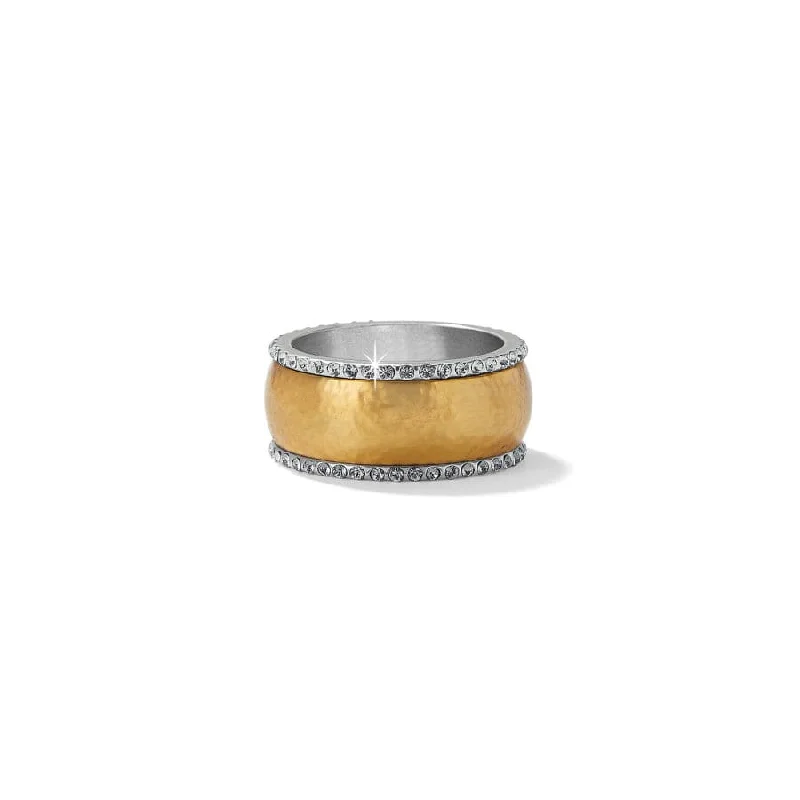 Chic Women's Rings for Fashion-Forward Looks-Meridian Geo Band Ring