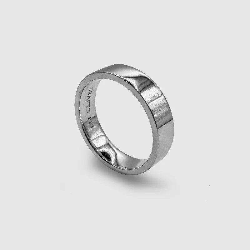 Top Men's Rings – Crafted for Every Style  Flat Band Ring (Sterling Silver) 6mm