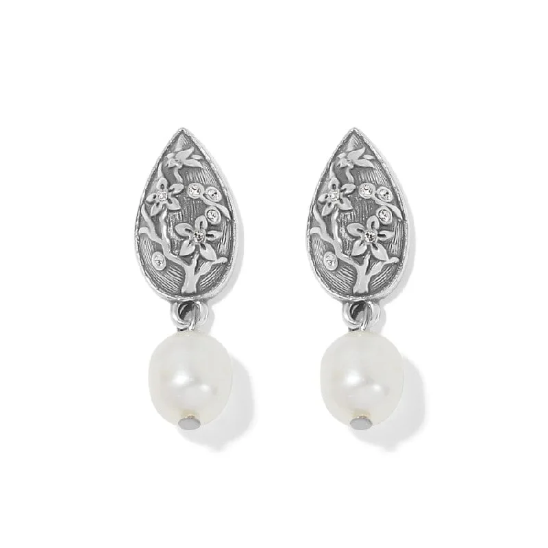 Women's Earrings – Elegant Designs for Every Personality--Kyoto In Bloom Pearl Post Drop Earrings