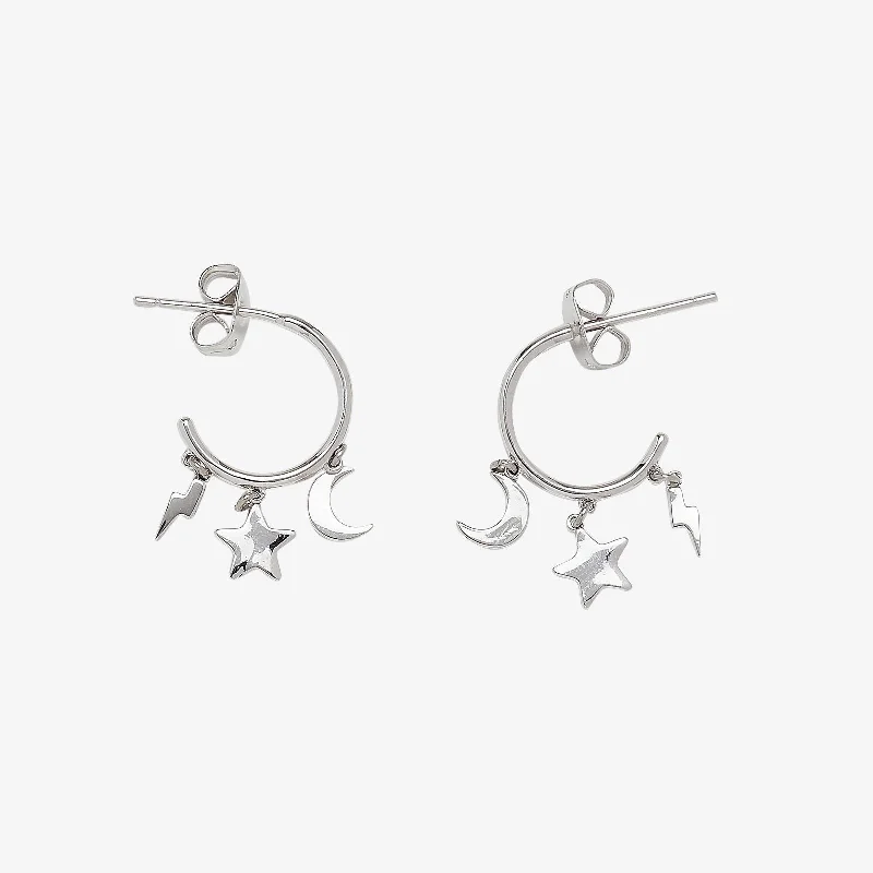 Women's Earrings – Elegant Designs for Every Personality--Celestial Charms Huggies