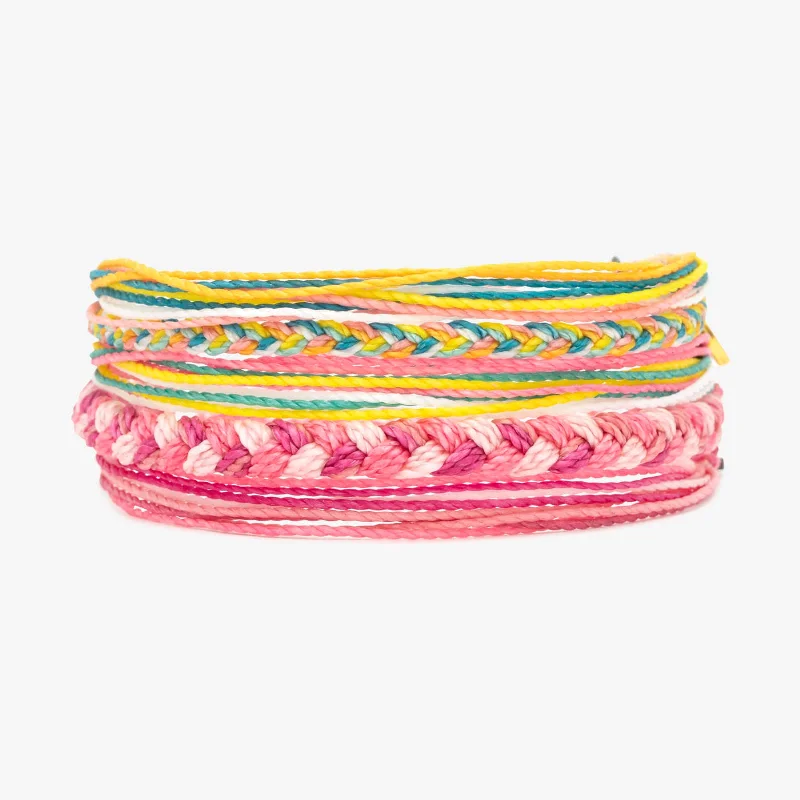 Gold Bangle Bracelets for Women-Sherbert Dreams Friendship 5 Pack