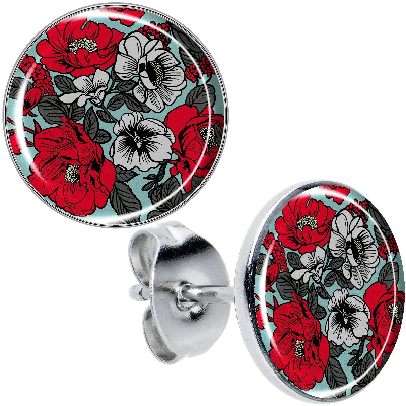 Women's Earrings – Elegant Designs for Every Personality--Blossom Creation Vibrant Bloom of Flowers Stud Earrings